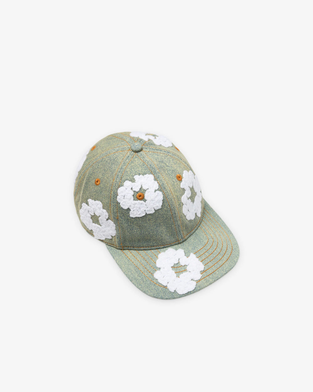 Denim Tears Cotton Wreath Raw Denim Cap Dirty Wash