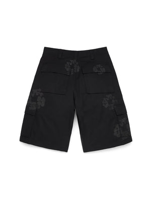 Denim Tears Mono Wreath Cargo Short Black